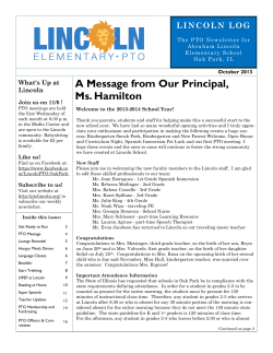 at Lincoln - Oak Park Elementary School District 97