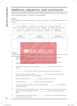Addition, equation, and conclusion
