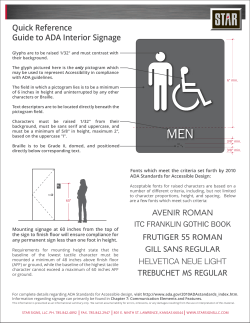 ADA Quick Reference Guide