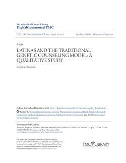 latinas and the traditional genetic counseling model: a qualitative