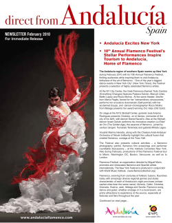 GLUHFW IURP $QGDOXFtD - andalucia flamenco festival ny