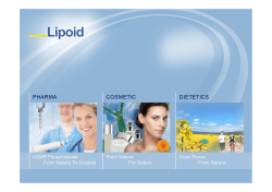 Practical View on the Use of Phospholipids