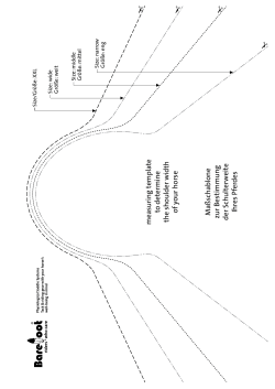 measuring template to determine the shoulder width of your horse