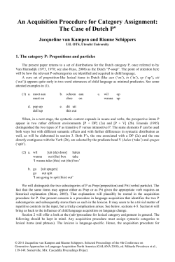 complete paper - Cascadilla Proceedings Project