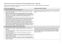 School Summary Guidance