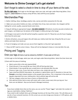 Merchandise Prep Pricing and Tagging