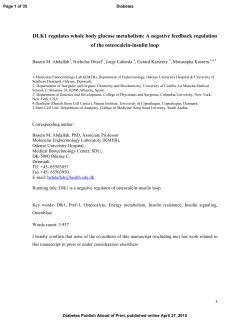 DLK1 regulates whole body glucose metabolism: A