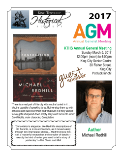 February 2017 - King Township Historical Society