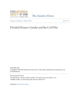 Divided Houses: Gender and the Civil War