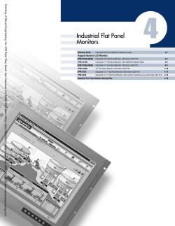 Industrial Flat Panel Monitors
