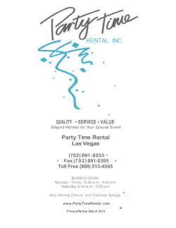 Party Time Rental Las Vegas
