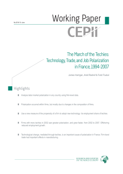 The March of the Techies: Technology, Trade, and Job