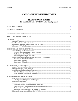 canada/mexico/united states