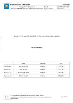 Foreign Part 145 approvals - EASA