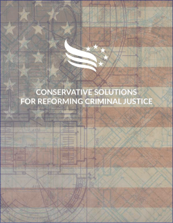 conservative solutions for reforming criminal justice