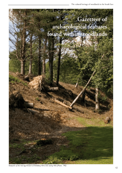 Gazetteer of archaeological features