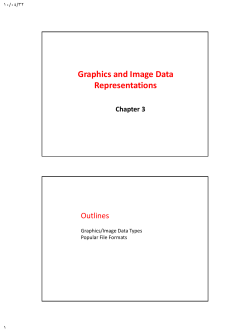 Graphics and Image Data Representations
