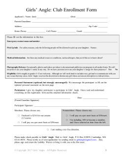 Club Enrollment form