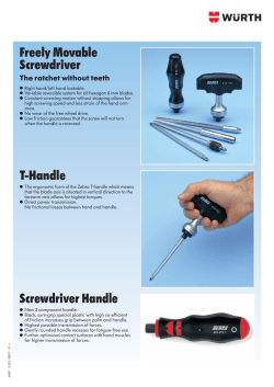 Freely Movable Screwdriver T