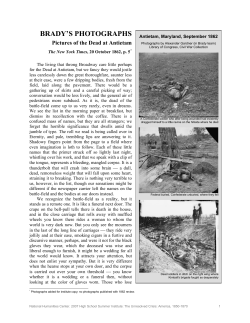 Brady`s Photographs, Pictures of the Dead at Antietam