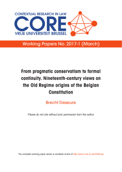 Deseure, From pragmatic conservatism to formal continuity (final)2+