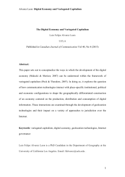 The Digital Economy and Variegated Capitalism