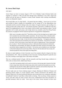 biography - Royal Australasian College of Surgeons