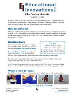 Film Canister Rockets