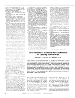 Measurement of the Force-Velocity Relation for Growing Microtubules