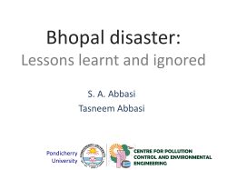 Bhopal disaster: