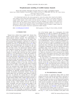 Morphodynamic modeling of erodible laminar channels