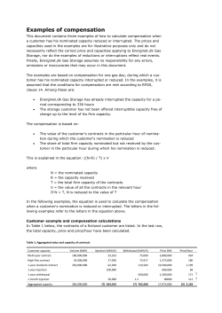 Examples of compensation - Energinet.dk Gas Storage
