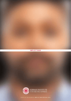 State of the Science: Implicit Bias - Kirwan Institute