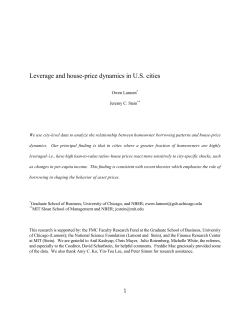 Leverage and house-price dynamics in US cities