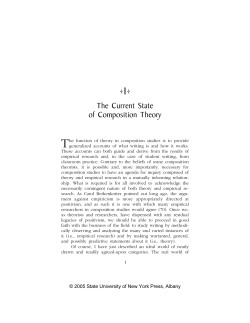 The Current State of Composition Theory