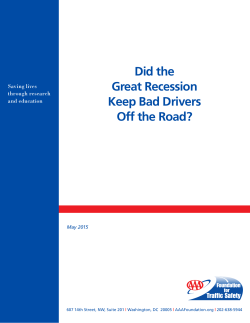 Did the Great Recession Keep Bad Drivers Off the Road?