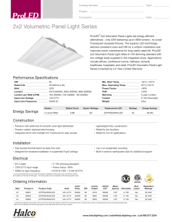 2x2 Volumetric Panel Light Series