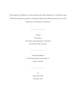Developing a Method for Determining the Mass Balance of