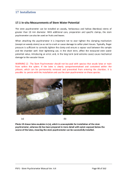 PSY1 Stem Psychrometer Manual