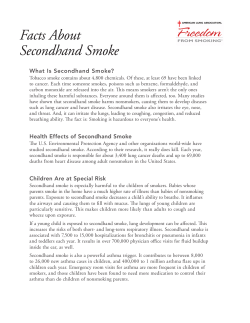 Module 8: Facts About Secondhand Smoke