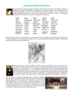 Leonardo DaVinci`s Idea Box