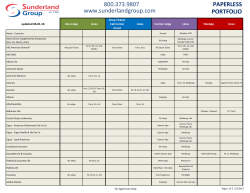 portfolio - Sunderland Group