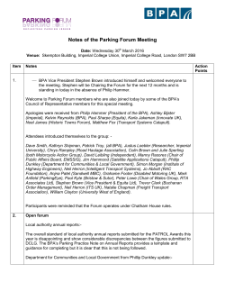 Notes of the (insert Group name) Regional Group Meeting