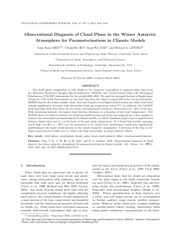 Observational Diagnosis of Cloud Phase in the Winter
