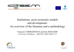 Institutions, socio-economic models and development