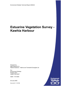 Estuarine Vegetation Survey - Kawhia Harbour