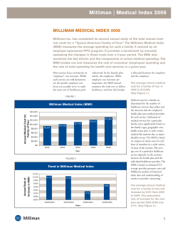 Milliman | Medical Index 2006