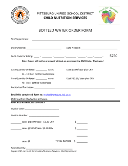 bottled water order form - School Nutrition and Fitness