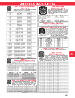 Page 401: Airspeed Indicators, Uma Airspeed Indicators