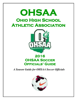 2016 Soccer Officials Manual